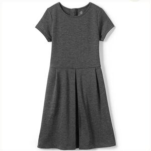 Lands' End Charcoal Kids Casual Dress